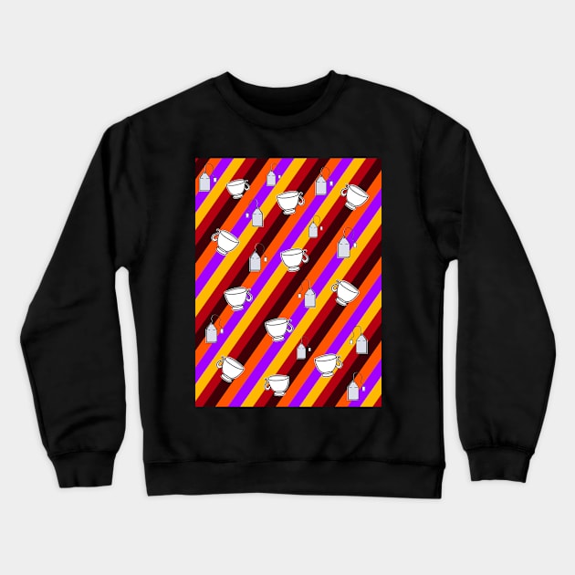 Tea time 2 Crewneck Sweatshirt by Orchid's Art